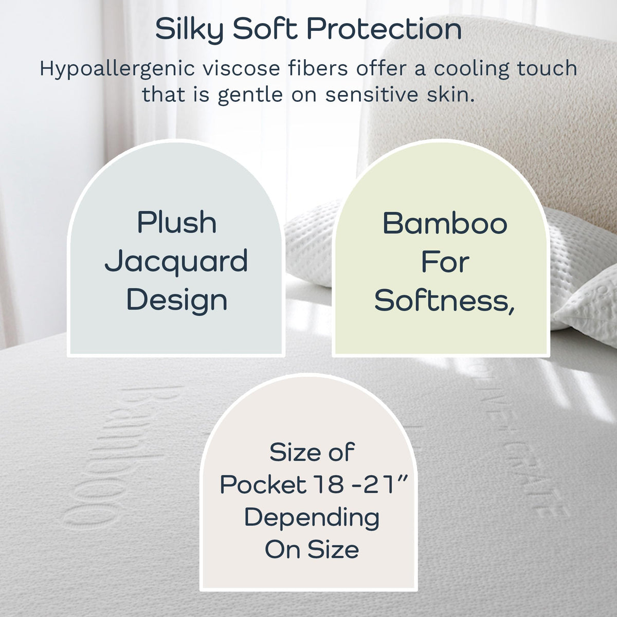 Olive + Crate hypoallergenic barrier reduces dust and pollen exposure