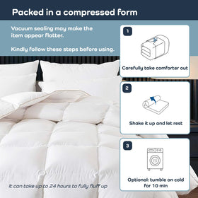 Olive + Crate sustainable materials eco-friendly duvet insert for guilt-free luxury.
