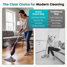OLIXIS anti-dry-burn system keeps cleaning sessions safe