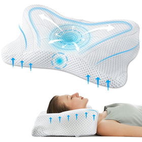 OLIXIS cervical neck pillow contour supports posture and neck alignment