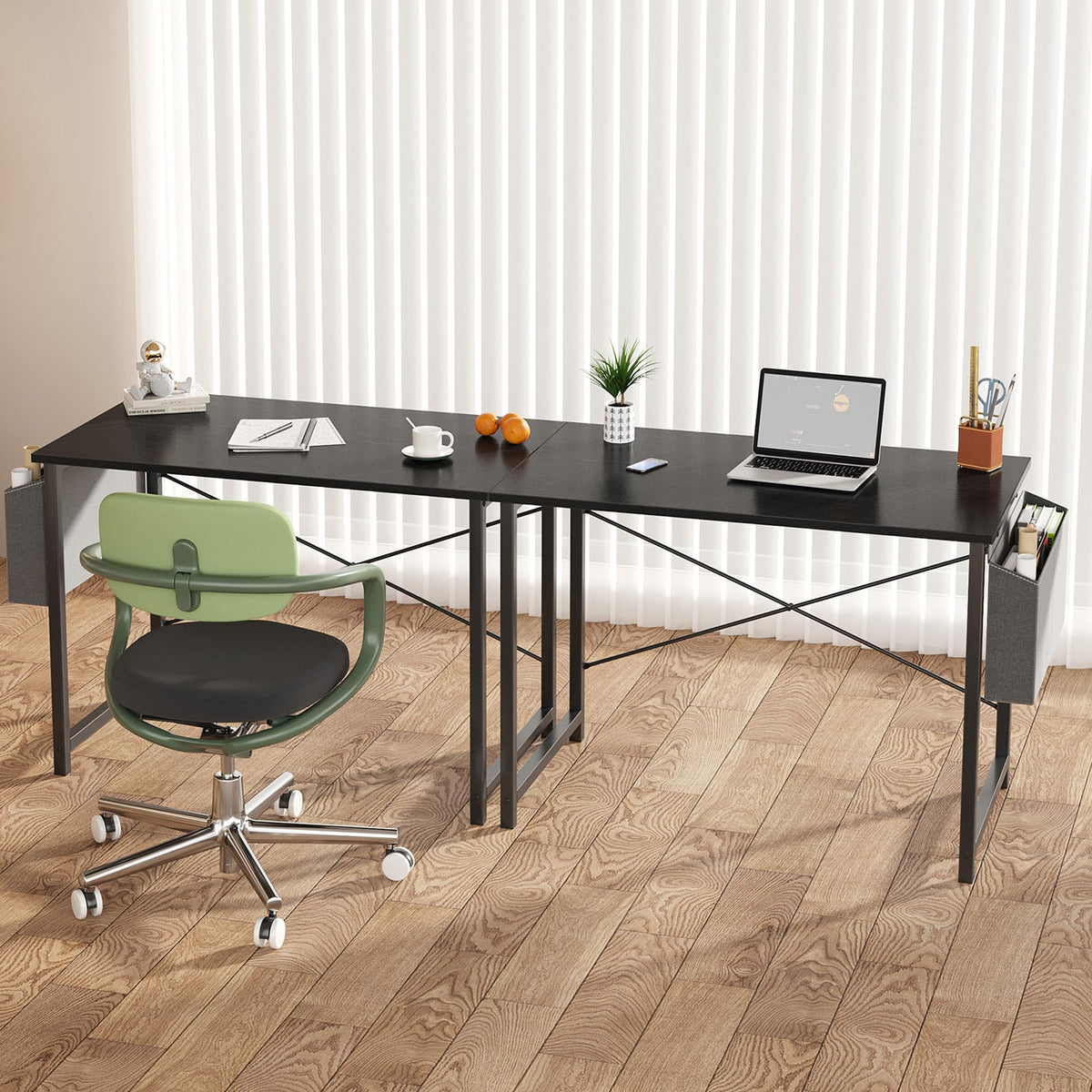 OLIXIS black desk design complements modern interiors