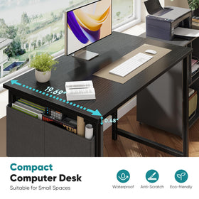 OLIXIS rustic brown desk adds warmth to any space