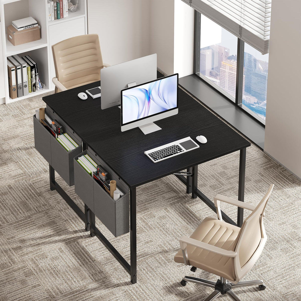 OLIXIS white desk variant brightens small rooms