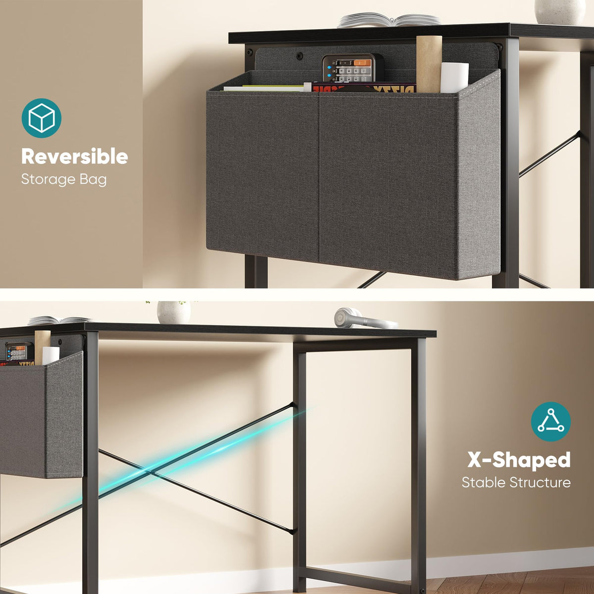 OLIXIS desk packaging and quick assembly with included tools