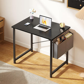 OLIXIS desk showing reversible side storage bag for organization