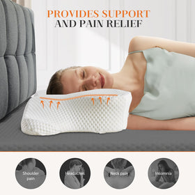 OLIXIS high-density memory foam core adapts to head and neck shape