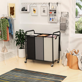 Olldide organized laundry space reduces mess and streamlines sorting in any room.
