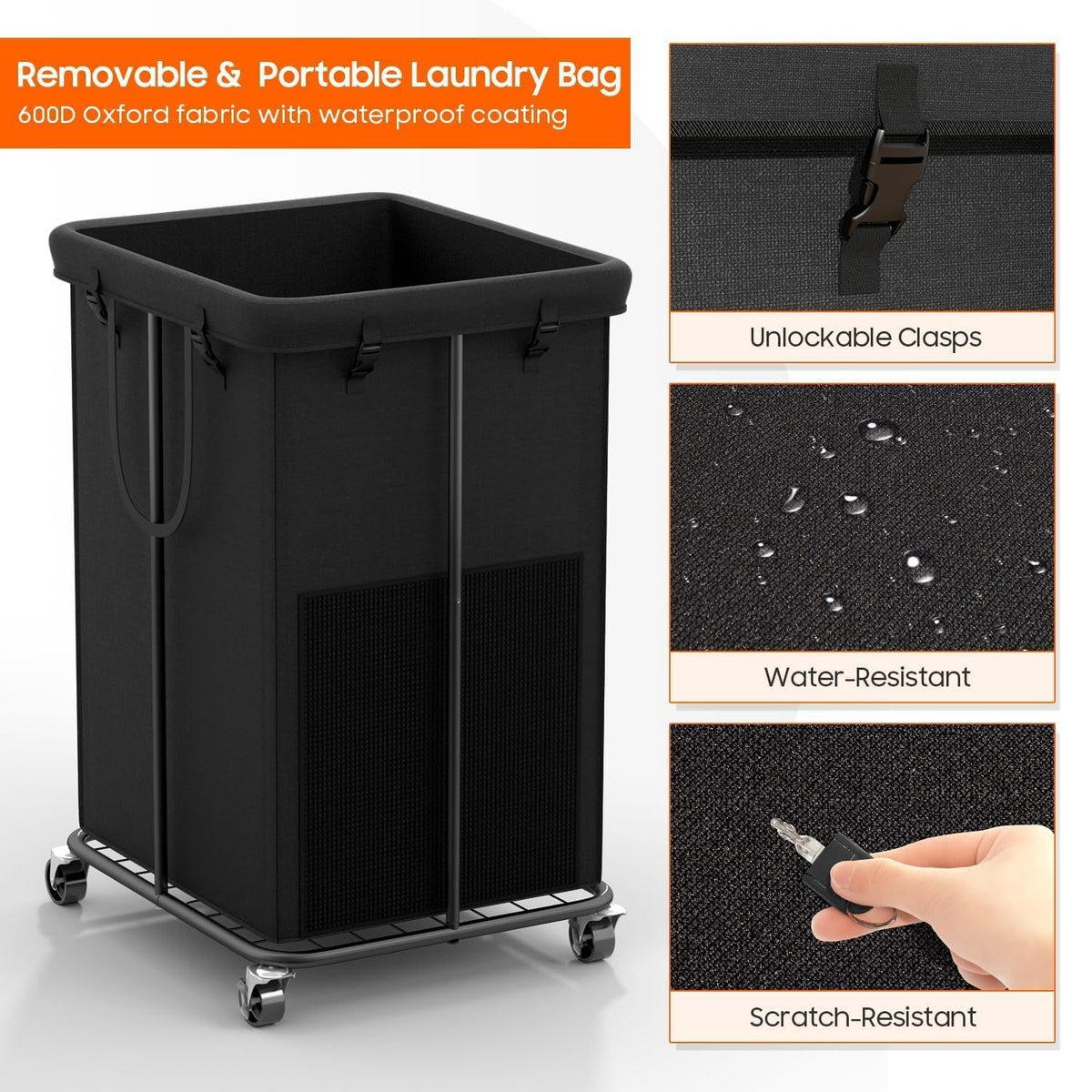 Olldide rust-resistant frame endures daily use in busy homes.