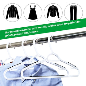 Ollieroo black hangers offer versatile closet organization.