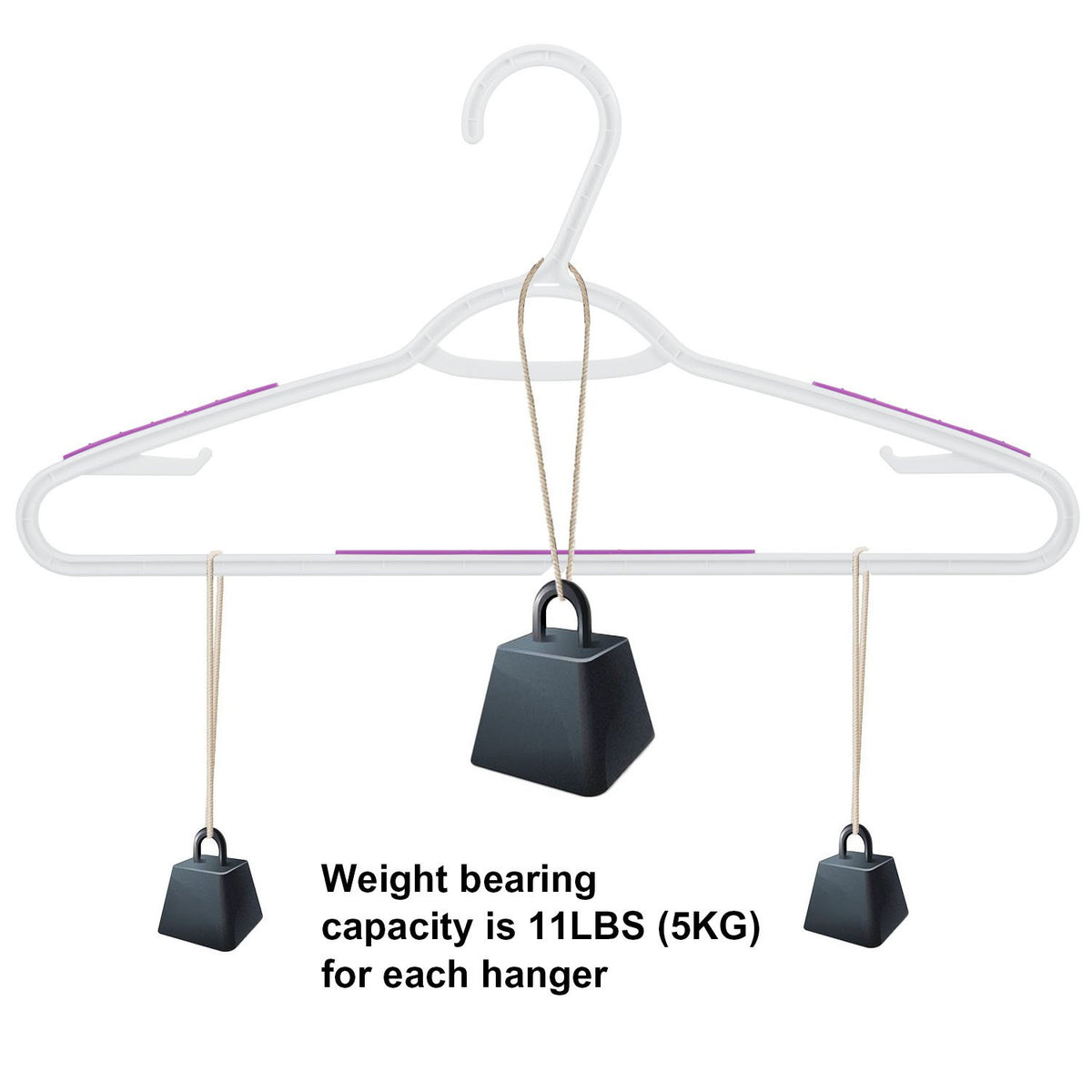 Ollieroo lightweight plastic construction keeps closet clutter minimal