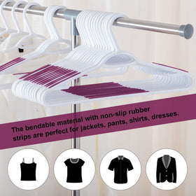 Ollieroo non-slip shoulders hangers prevent slipping for delicate fabrics
