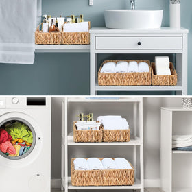 Ollieroo rattan storage bin keeps clutter reachable with open design