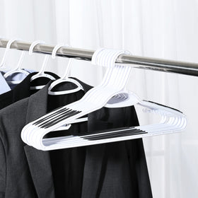 Ollieroo slim-profile hangers reduce clutter without adding bulk.