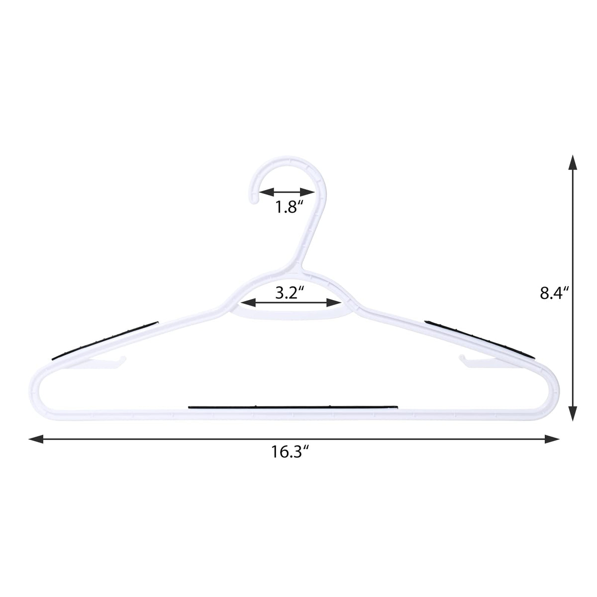 Ollieroo hangers work with wet or dry fabrics and delicate materials.