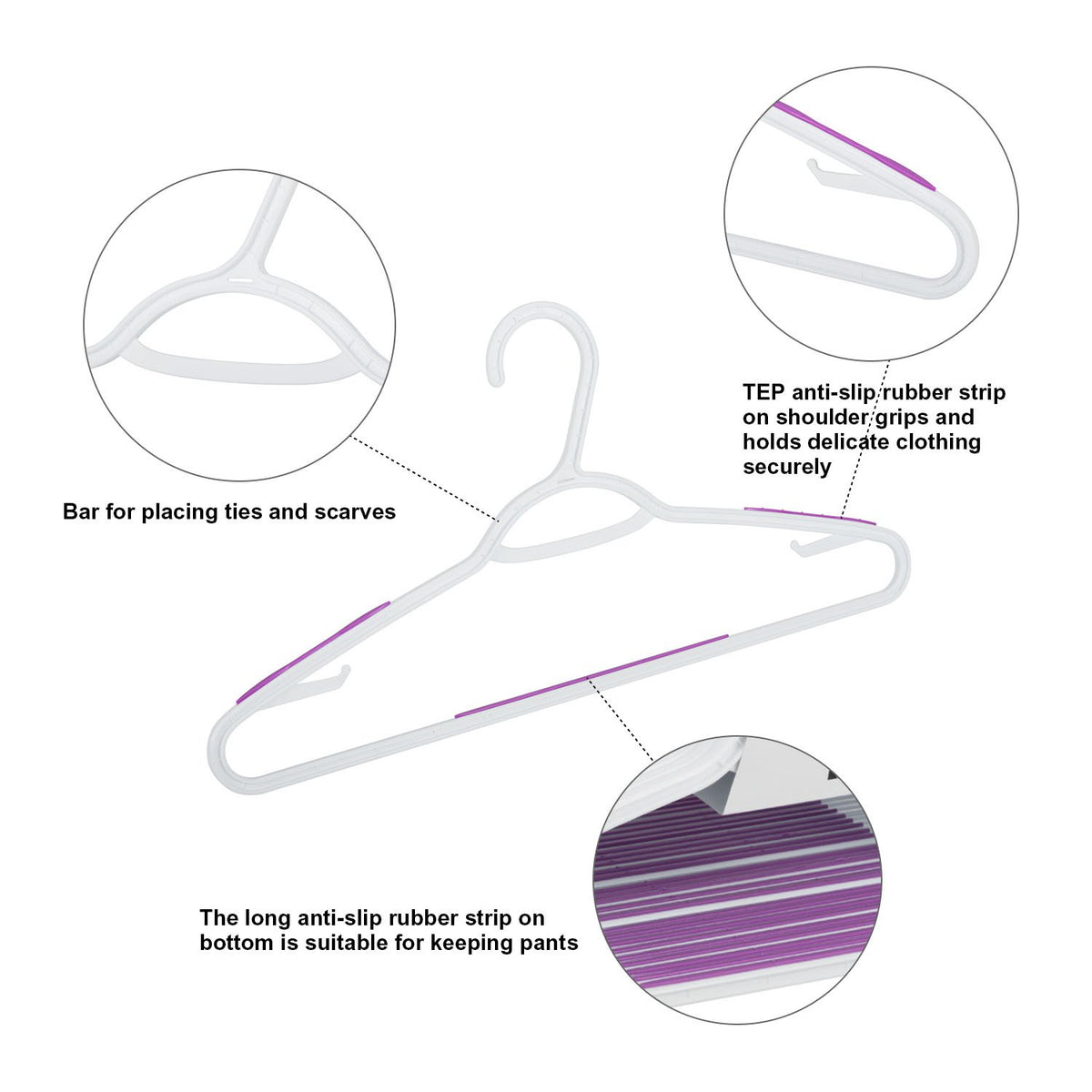 Ollieroo bendable hangers for wet and dry fabrics including silk and chiffon