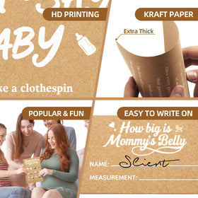 OLOUTAB Baby shower word scramble for light brain-teasers and team fun