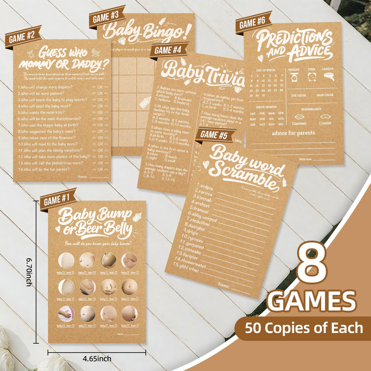 OLOUTAB don't say baby clothespins ready for playful participation and quick rules