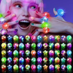 OLUPP light-up rings 100-pack brighten party décor for all ages.