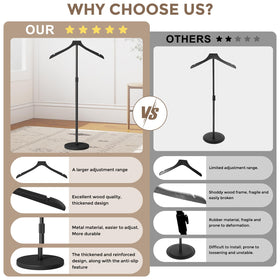 OLV 2-pack stainless-steel telescopic tubes enable smooth height adjustments