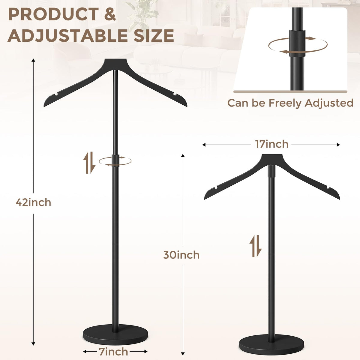 OLV 2-pack warm wood hanger adds upscale touch to displays