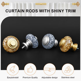 OLV crystal gold foil finials add vintage sparkle to any room.