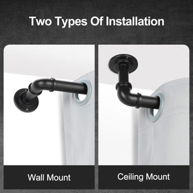 OLV curtain rod adjustable length 18-45 inches for a custom fit.