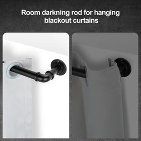 OLV curtain rod wall mount option provides stable indoor setup.