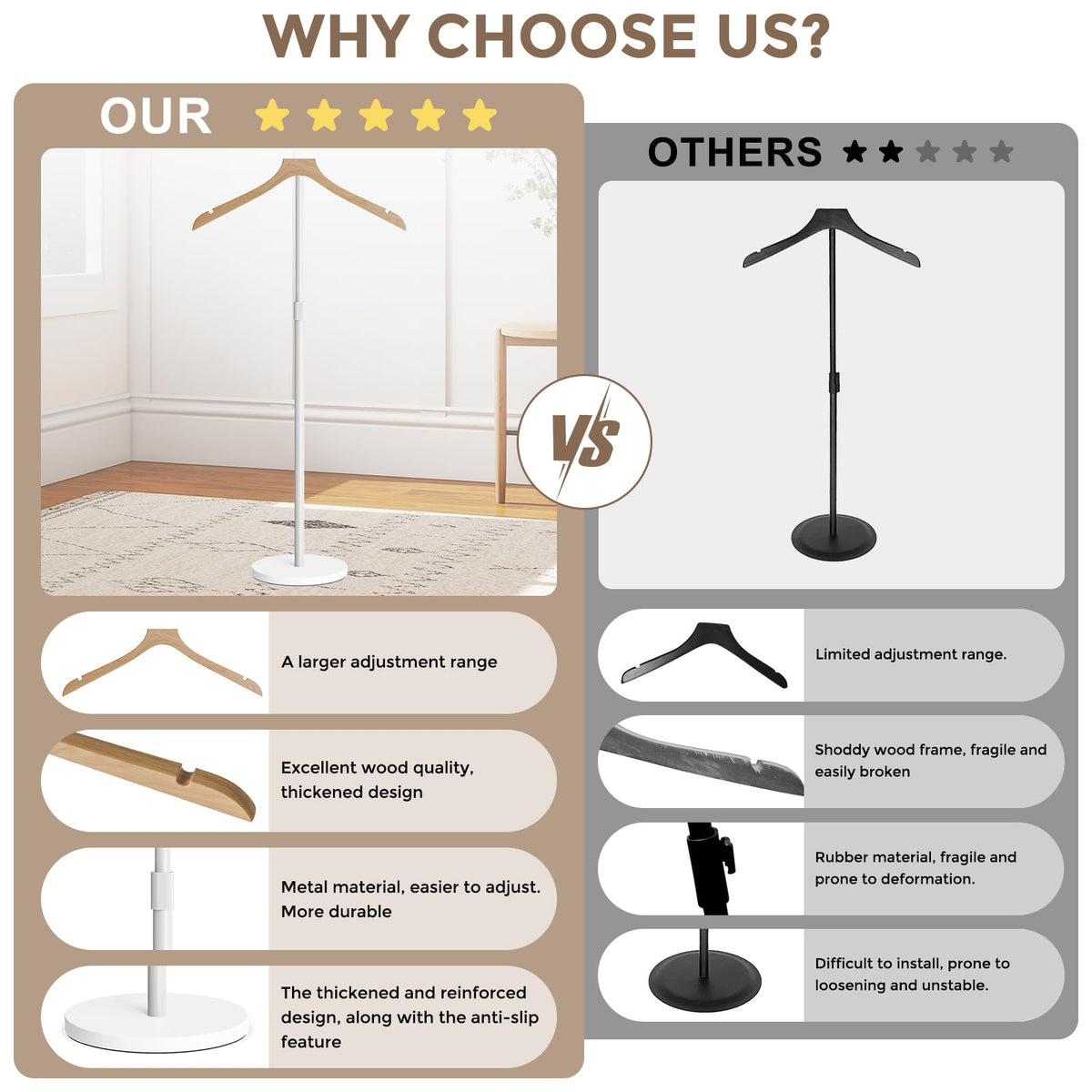 OLV Mannequin Torso with stainless steel tubes for durable construction.