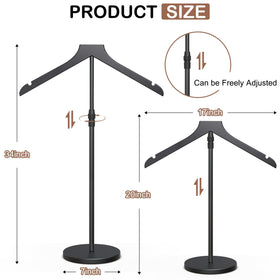 olv display stand with uniform rod linkage for balanced layout