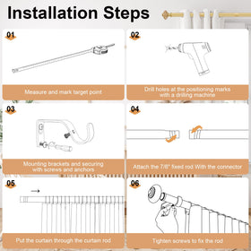 OLV adjustable length fits windows from 30 to 84 inches.