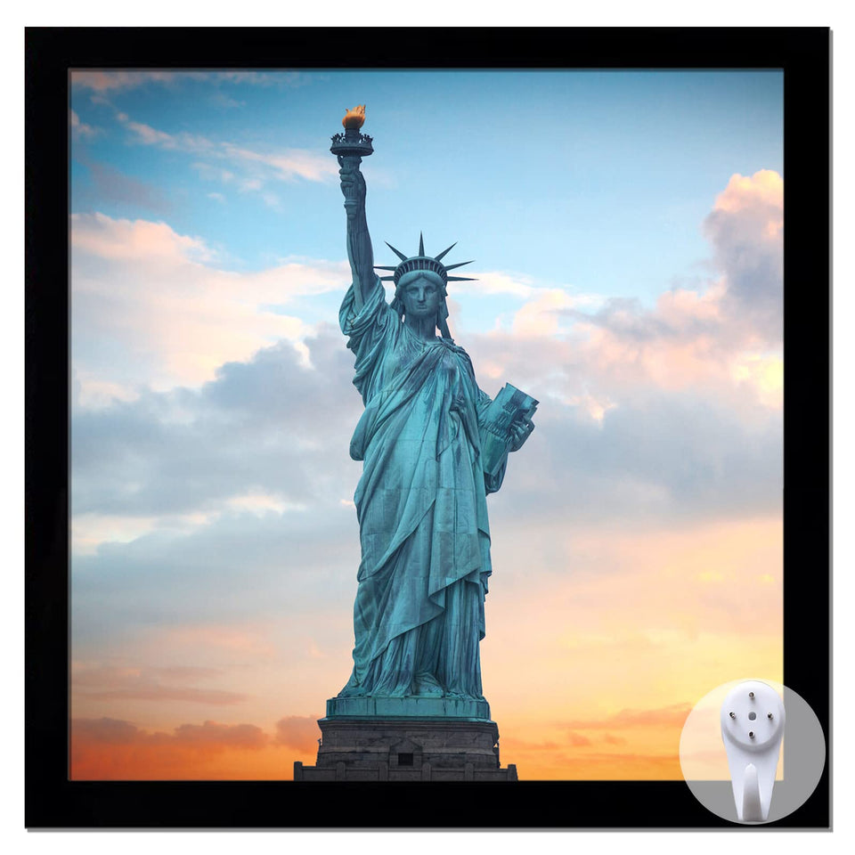 OMAIGAR 24x24 square frame front view with clear plastic protection.