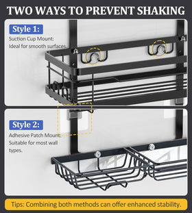 OMAIRA no-drill installation offers quick, reusable setup over the shower head.