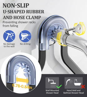 OMAIRA rustproof stainless steel construction resists corrosion for lasting bathroom storage.