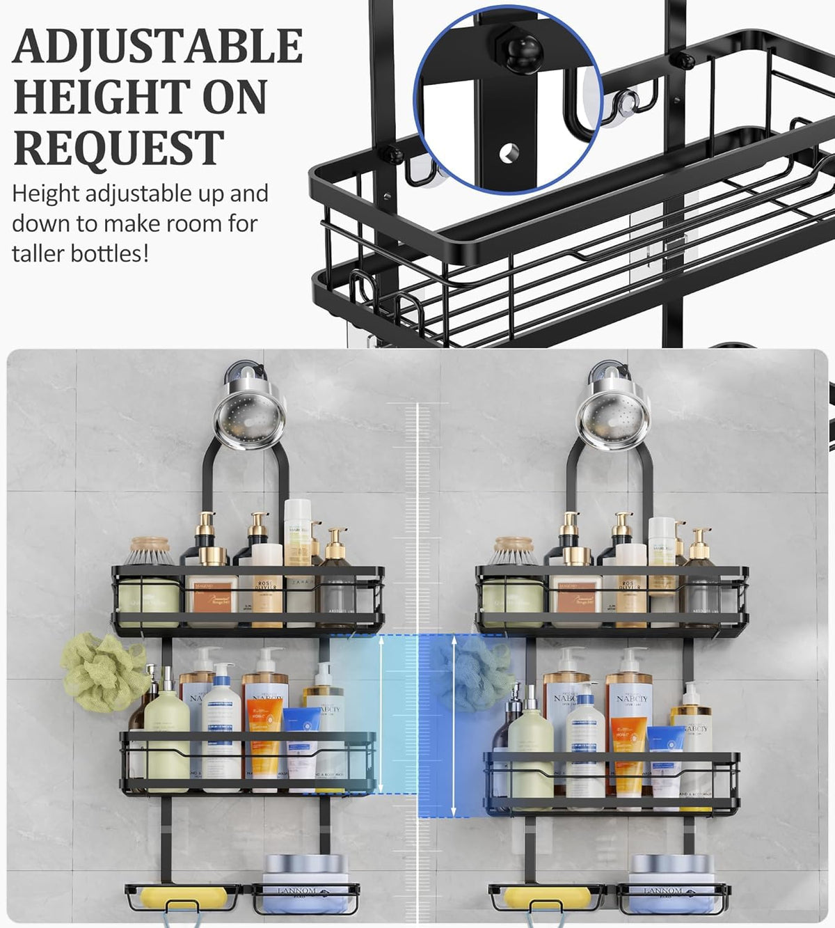 OMAIRA scrub and soap holder keeps scrubs organized and dry.