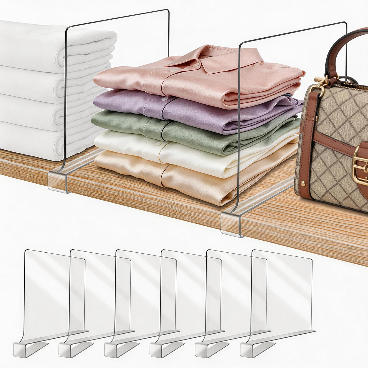 OMGelic shelf dividers fitting shelves up to zero-point-eight inch thick