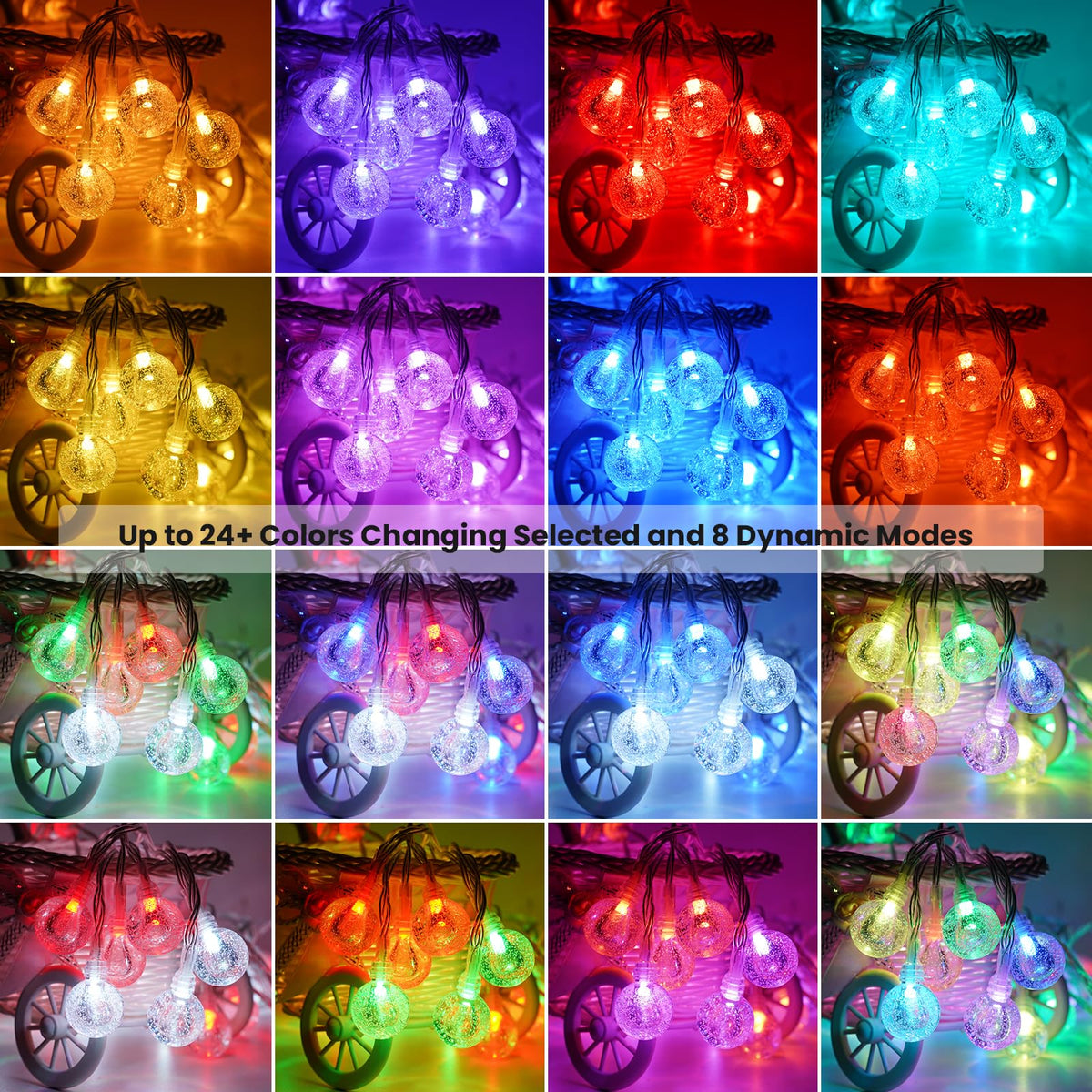 OMIKA crystal globe bubble close-up showing refracted light and sparkle