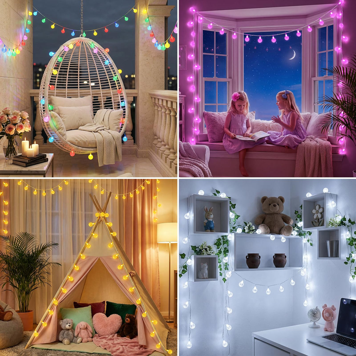OMIKA RGB colors and warm white enable customizable lighting schemes