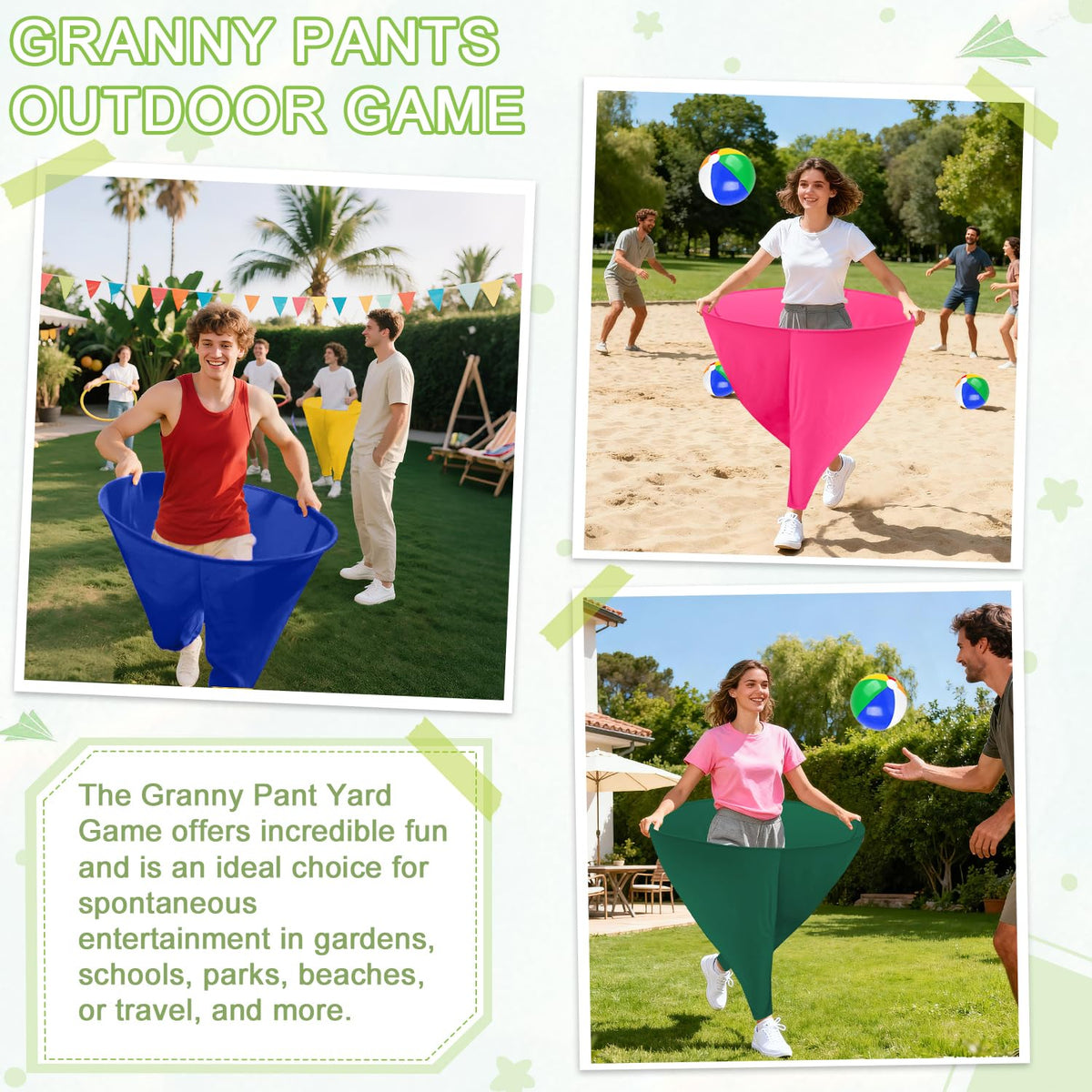 OMKSIH Granny Pants game cleanup and storage after play.