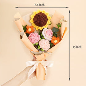 Omldggr crochet rose bouquet showcases elegant detail for romantic gifts.