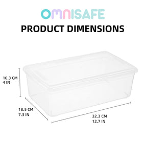 Omnisafe BPA-free clear bin lets you see contents while keeping items safe