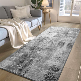 Ompaa entryway rug with non-slip backing improves safety on smooth floors.
