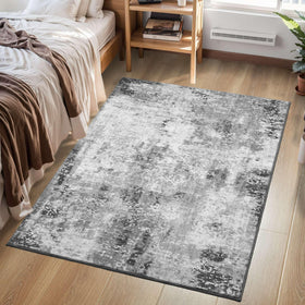 Ompaa boho abstract-pattern rug adds style and color to entryways.