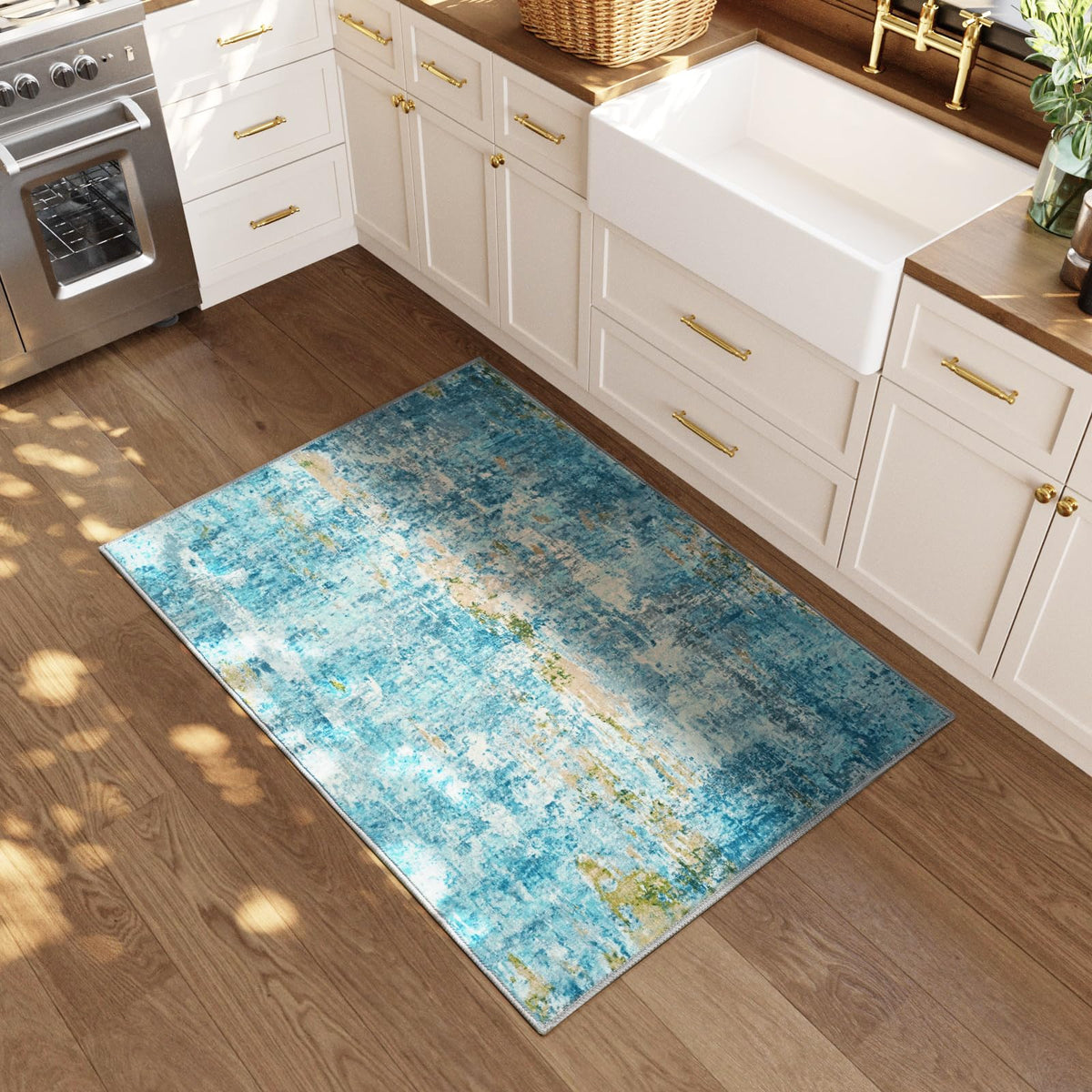 Ompaa plush entryway rug adds soft comfort underfoot