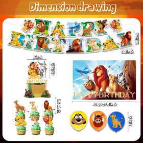 Omto Lion-Kings cupcake sticks add themed decoration to the cake table