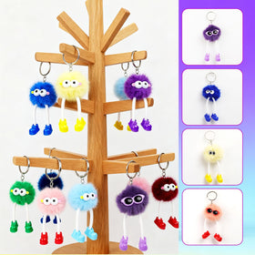 OMyFav backpack charms clip features lightweight plush toys for school or travel