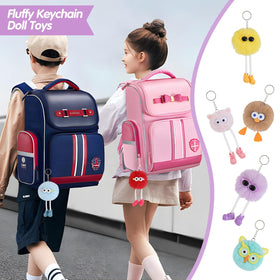 OMyFav durable metal hardware on plush keychains for daily use.