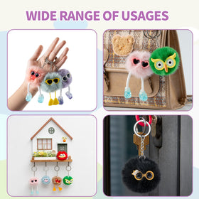 OMyFav kawaii plush charms brighten pencils and lunch bags with playful designs.