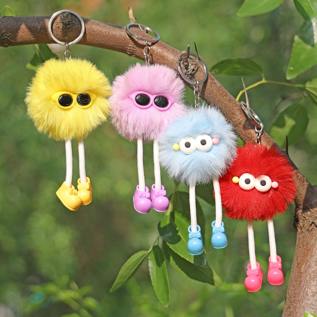 OMyFav cute plush backpack charm for kids' bags and gear.
