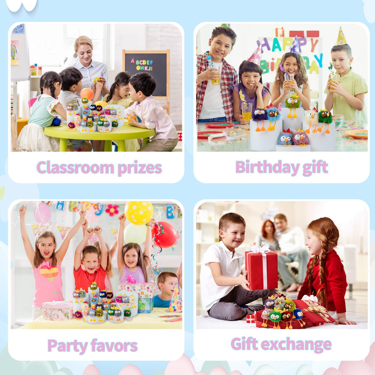OMyFav birthday goodie bag stuffer chickie keychain for party memories