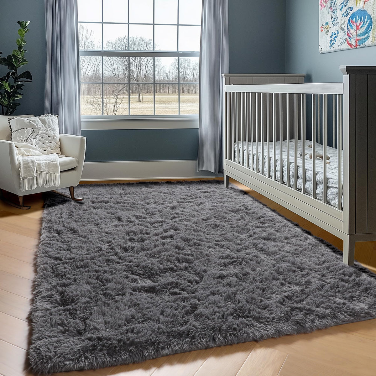 Anti-slip bottom keeps ONASAR rug securely in place on hard floors